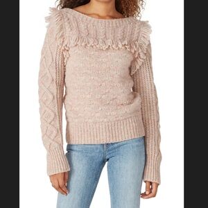 Loveshackfancy Kingston Sweater Size S Women Preppy Feminine Alpaca Wool Pullove